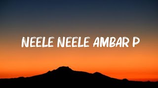 Kishore Kumar  Neele Neele Ambar Par Lyrics [upl. by Ecarret]