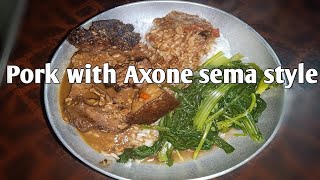 Smoked pork with axone how to cook naga style smoked pork with axone [upl. by Acinonrev]