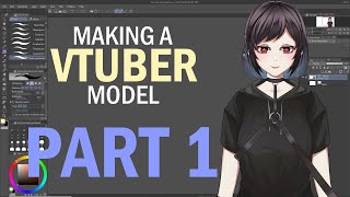 Making A Vtuber Model From Start to Finish Part 1  Drawing your Character [upl. by Synned]