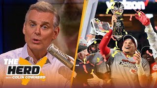 Colin Cowherd reacts to the Chiefs Super Bowl LIV victory against the 49ers  NFL  THE HERD [upl. by Yelnek]