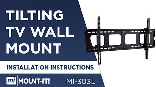 Tilting TV Wall Mount Bracket  Assembly MI303L [upl. by Ramak842]