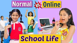 SCHOOL LIFE  Back To School vs Online  MyMissAnand [upl. by Chipman710]