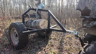 ATV Log HaulerSkidder Complete Build From Scratch [upl. by Shem521]