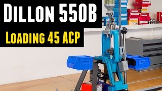 Loading 45ACP on the Dillon 550B [upl. by Knick66]