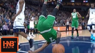 Jaylen Brown  terrible fall  Celtics vs Timberwolves [upl. by Rodman]