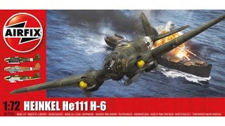 Airfix Heinkel He111 H6 172  Assembly  The Inner Nerd [upl. by Niwhsa455]