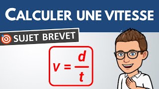 Comment calculer une vitesse  🎯 Exercice Brevet  Physique Chimie  Mathématiques [upl. by Semaj]