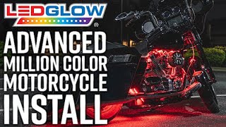 LEDGlow  How to Install An Advanced Million Color LED Motorcycle Lighting Kit [upl. by Nerot]