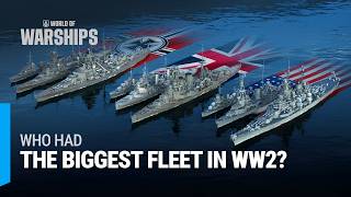 World War 2 Navy Comparison — Fleets Evolution 1939–1946 [upl. by Allehcim]