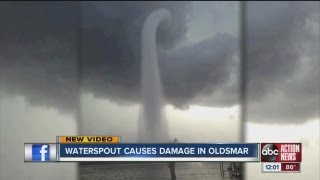 EXTREME WEATHER  Waterspout in Tampa Bay [upl. by Barrus]