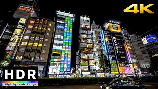 【4K HDR】Night Walk From Shibuya to Shinjuku渋谷と新宿散歩  Japan Walking Tour [upl. by Kellina]