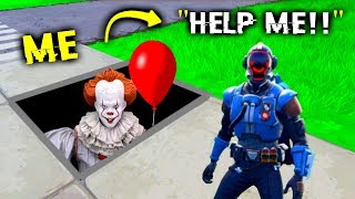 I Pretended To Be Pennywise In Fortnite IT Clown [upl. by Sage]