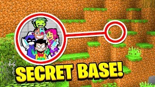 Minecraft  WE FOUND TEEN TITANS GO SECRET BASE Ps3Xbox360PS4XboxOnePEMCPE [upl. by Langham530]