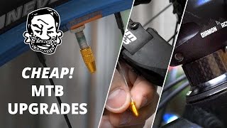 10 Ridiculously Cheap Mountain Bike Upgrades [upl. by Geminius162]