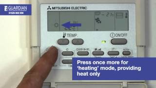 Mitsubishi Air Conditioning Control Panel How To Guide [upl. by Tterraj]