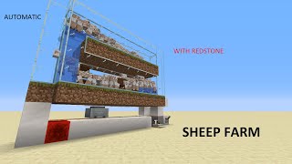 Minecraft Tutorial Sheep Farm 119  Fully Automatic [upl. by Andi]