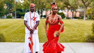 Gabriel amp Iyobosa’s Traditional Ceremony  Edo Bride meets Yoruba [upl. by Orsini835]