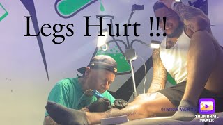 Getting My Leg Tattoo Adding To My Leg Sleeve [upl. by Bigelow]