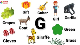 G letter words in English  Words starting with G  Letter G words with pictures [upl. by Arat]