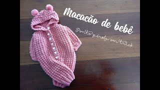 Macacão de bebê em tricô [upl. by Zennas]