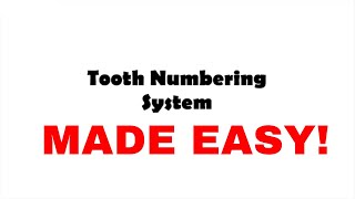 The Tooth Numbering System  Palmer Universal and FDI System  Oral biology [upl. by Enyrhtac115]