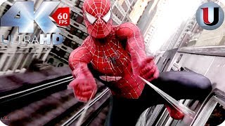 Spider Man Vs Dr Octopus Train Fight Scene  Spider Man 2 2004 MOVIE CLIP 4K HD [upl. by Anirres]