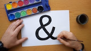 How to draw and sign amp Ampersand [upl. by Pinkerton598]