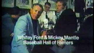 1975 Miller Lite Commercial Whitey Ford amp Mickey Mantle [upl. by Girardo]