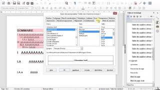 sommaire sur libre office [upl. by Korey]