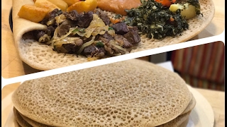 Authentic Ethiopian Injera  Cooking With Mali [upl. by Nalyk30]