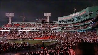 Crowd Singing Bohemian Rhapsody Before Green Day Gig Hella Mega TourFenway Park Boston 080521 [upl. by Ihskaneem962]