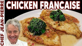 Classic Chicken Française with Butter Lemon Sauce  Chef JeanPierre [upl. by Aekim]