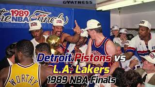 Detroit Pistons vs LA Lakers 1989 NBA Finals [upl. by Gromme530]