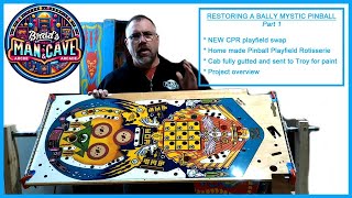 Mystic Pinball Restoration Part 1 CPR Playfield Swap amp Cabinet Prep [upl. by Amerak62]