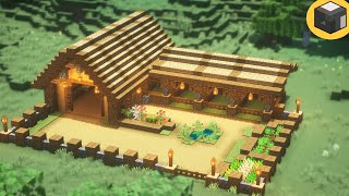 Minecraft How to build BARN in Minecraft  Minecraft Building Ideas [upl. by Iahc852]