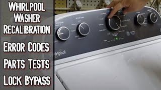 How to do a Whirlpool Washer Recalibration and More  Whirlpool Washer Troubleshooting Tutorial [upl. by Elokkin]