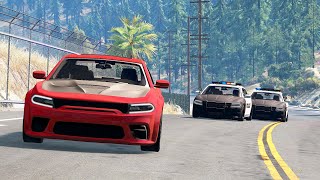 Beamng Drive Movie Epic Chase Leads To Multiple Crashes Sound Effects PART 8  S01E08 [upl. by Herzig]