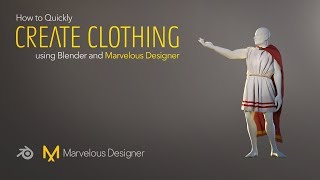 How to Quickly Create Clothing using Blender and Marvelous Designer [upl. by Roch907]