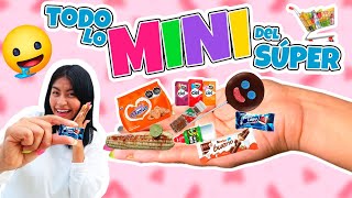 🍔¡COMIDA MINIATURA DEL SUPER 🌶🌽 ¡LO PROBAMOS TODO 💞  Conny Merlin [upl. by Dot]