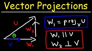 Calculus 3  Vector Projections amp Orthogonal Components [upl. by Emilio]