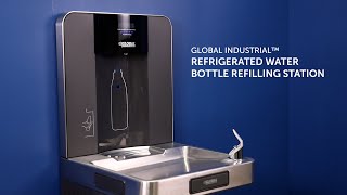 Global Industrial™ Refrigerated Water Bottle Refilling Station [upl. by Franzen]