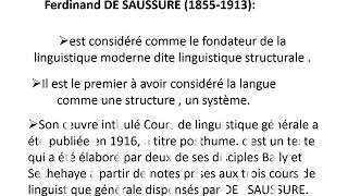 introduction à la théorie Sausurienne 1 Ferdinand DE SAUSSURE [upl. by Lesna]