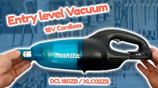 Makita Vacuum Cleaner  Cordless 18V  model DCL180ZB or XLC02XB [upl. by Arenat]