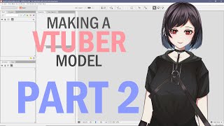 Making A Vtuber Model From Start to Finish Part 2  Live 2D [upl. by Narrad]