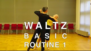 How to Dance Waltz  Basic Routine 1 [upl. by Durarte]