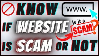 How To Know If A Website Is A Scam Or Not  Is it Legit or Fake [upl. by Doomham]