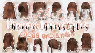 NEW Brown Hair Codes and Links  Roblox Bloxburg Berry Avenue Brookhaven [upl. by Durtschi]