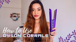 How To Use The New Dyson Corrale Straightener [upl. by Arbmat]