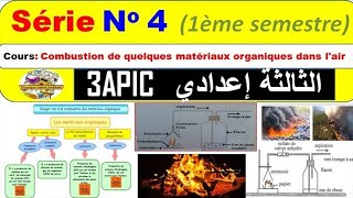 Exercices corrigé de la Série 4Combustion de matériaux organiques dans lair3AC BIOFالثالثة إعدادي [upl. by Nyltac]