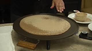 How to Make Injera Ethiopian Cooking [upl. by Anehc]